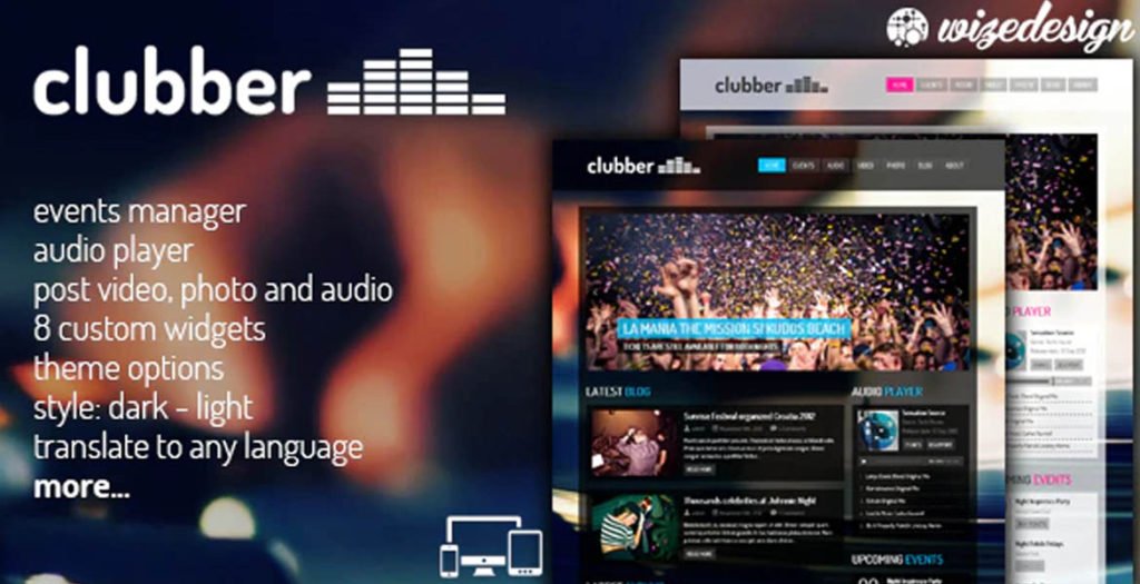 Clubber - Events & Music WordPress Theme