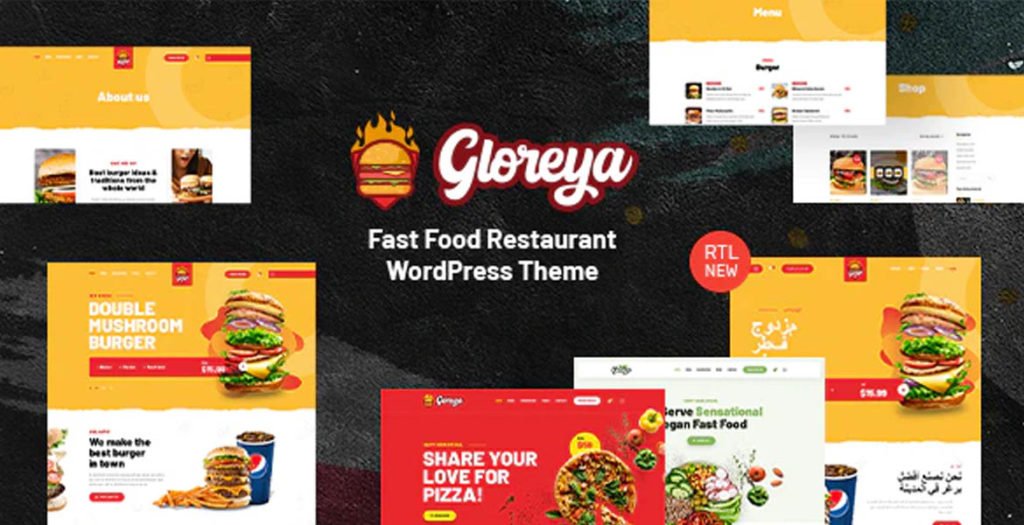 Gloreya - Fast Food WordPress Theme