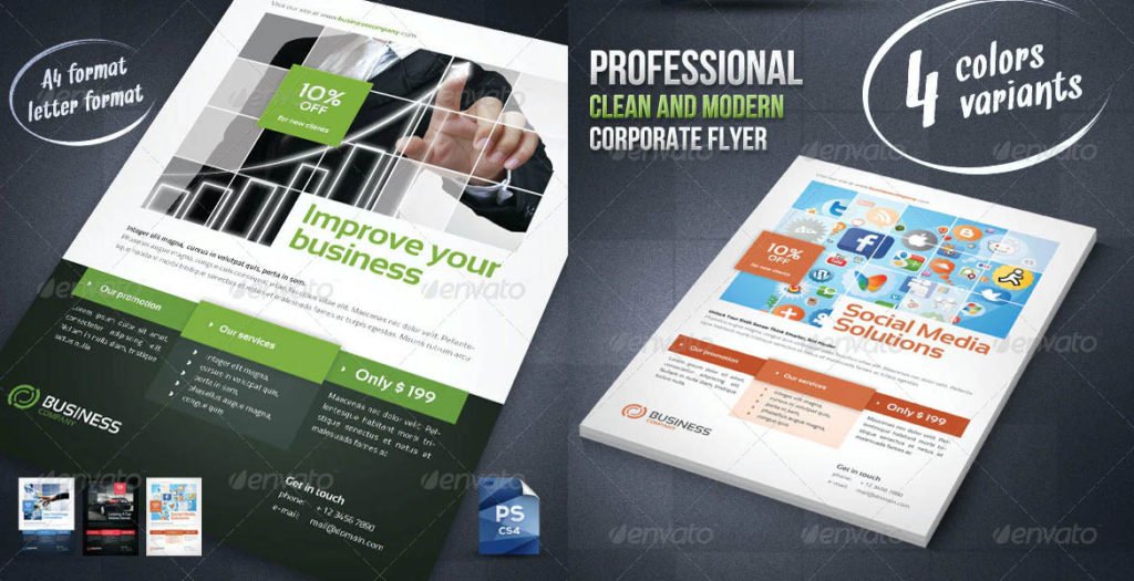 business and corporate flyer template