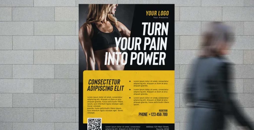 business fitness flyer templates free download