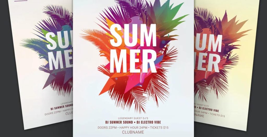 summer flyer template
