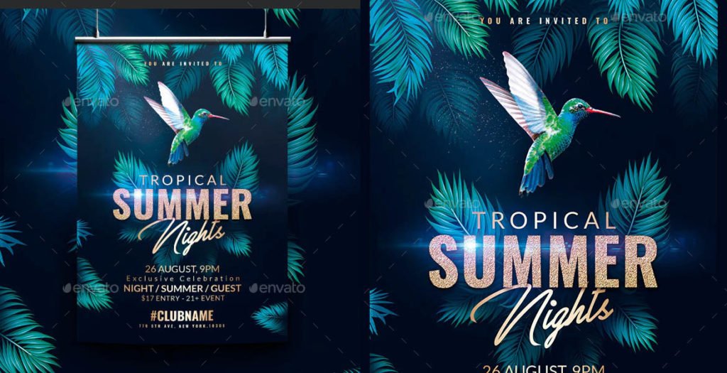 summer flyer template