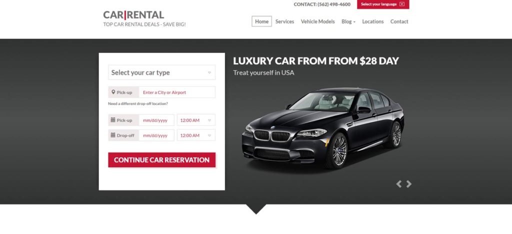 Car Rental WordPress Themes