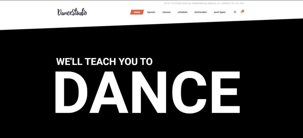 Dance Studio WordPress Themes