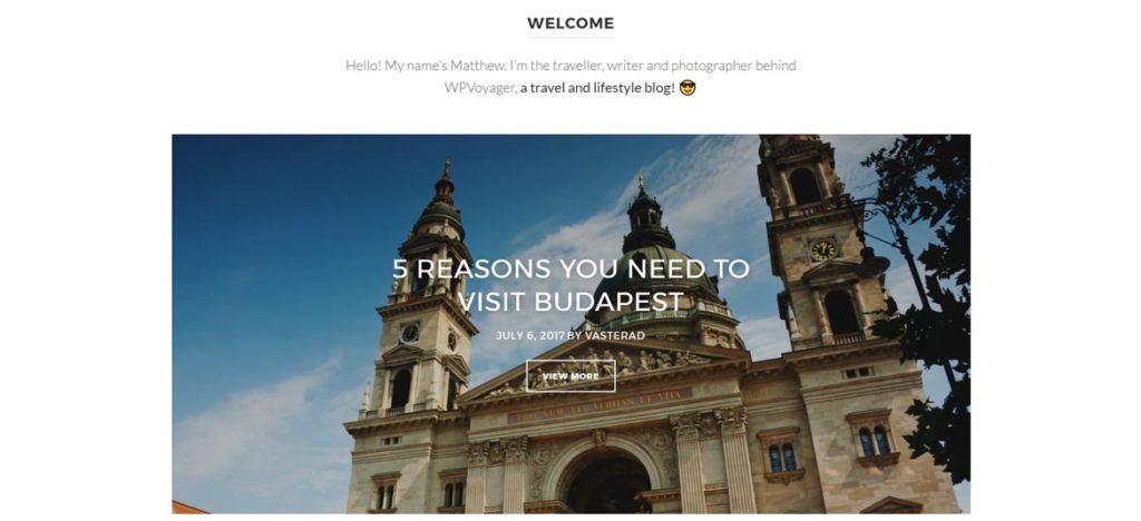 Travel Blog Themes