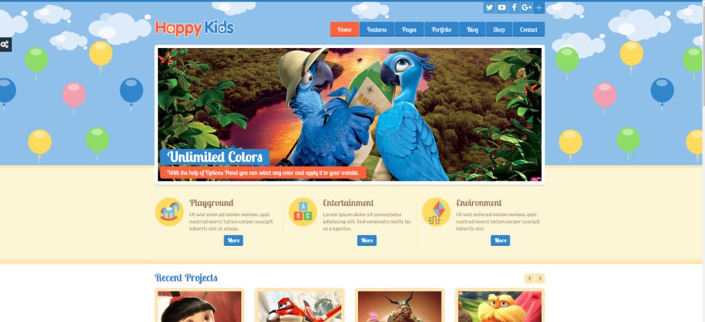 Children WordPress Theme